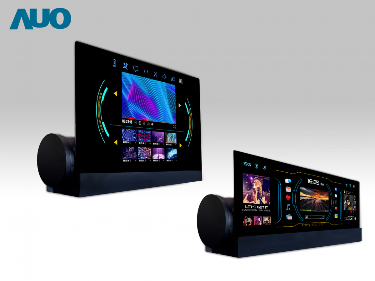 友達14.6吋可捲式Micro LED面板，導入車內資訊、影音娛樂及駕駛安全系統，翻轉智慧移動場域