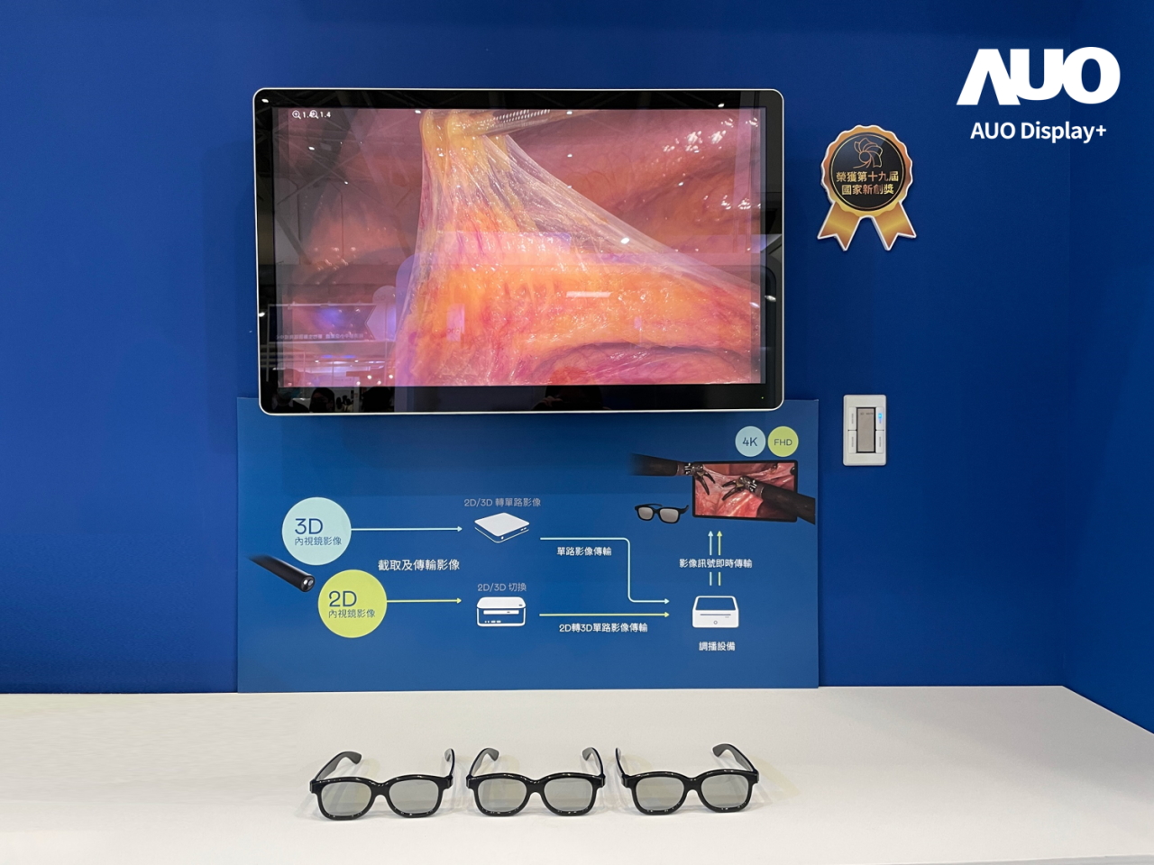 達擎寬視角3D醫療顯示器，協助醫護團隊成員於手術進行時，皆能看到一致性的3D影像，提高溝通效率，使手術更精準、快速完成達擎寬視角3D醫療顯示器，協助醫護團隊成員於手術進行時，皆能看到一致性的3D影像，提高溝通效率，使手術更精準、快速完成